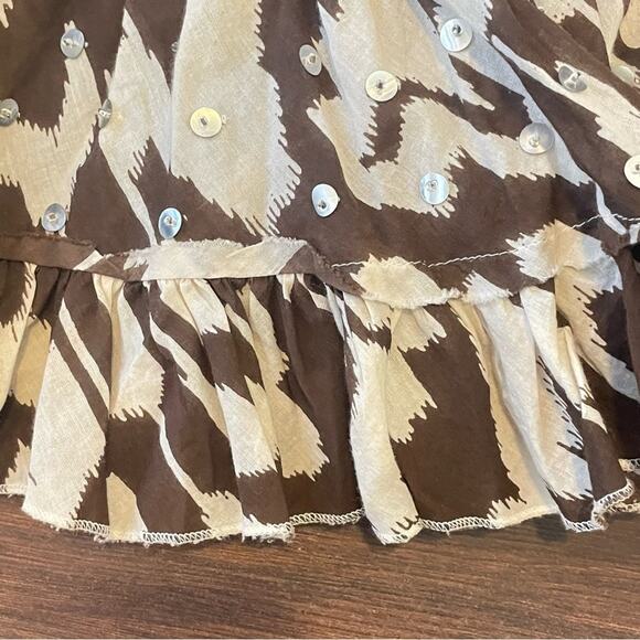 Chaudry Maxi Skirt Brown Tan B2 - Picture 2 of 5